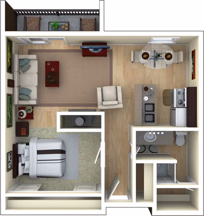 Studio Exec 2056 2056 floor plan